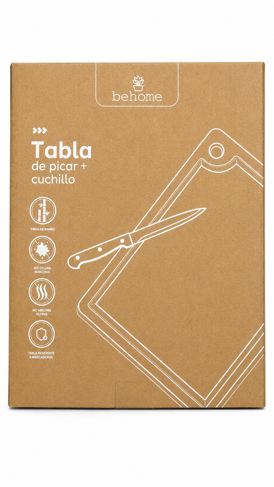 TABLA DE PICAR+ CUCHILLO - BEHOME