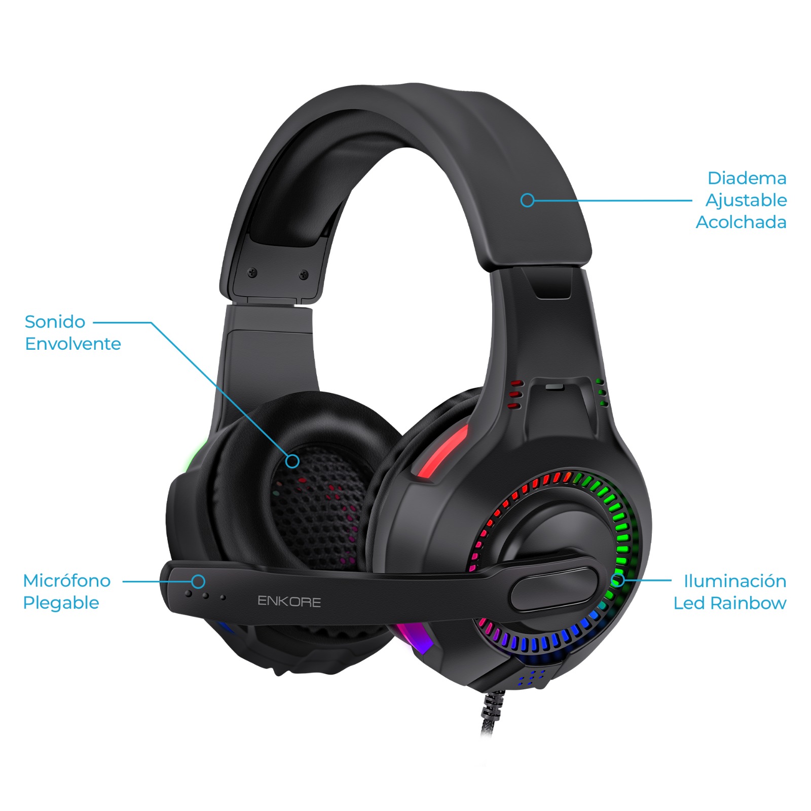 AURICULAR GAMER BRAVIO 5.1 EKHG 1005U - ENKORE