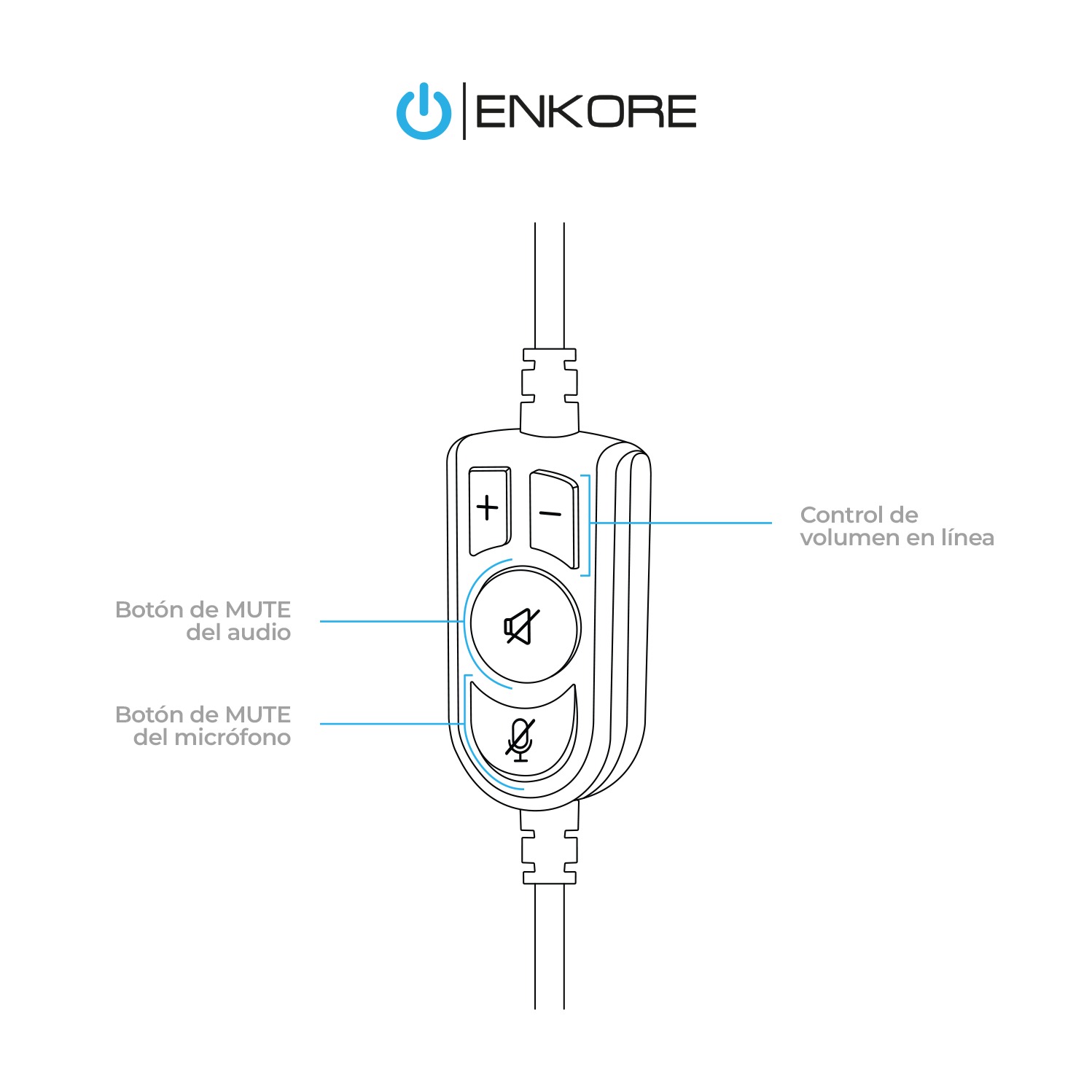 AURICULAR GAMER BRAVIO 5.1 EKHG 1005U - ENKORE