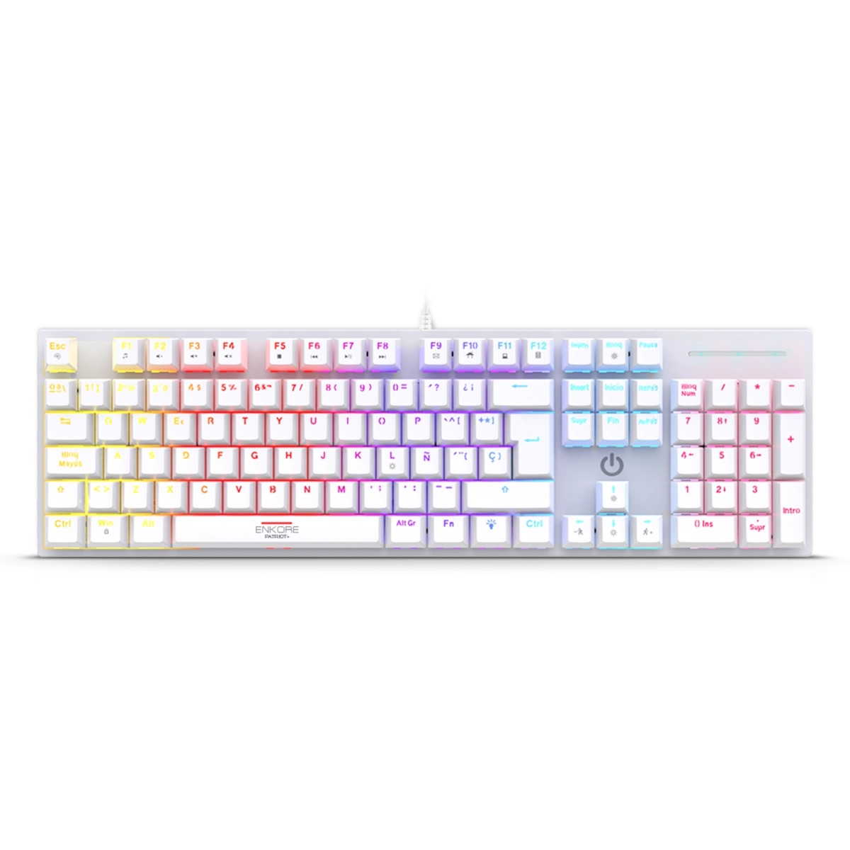 TECLADO MECÁNICO ENKORE PATRIOT+ ENK1013W +